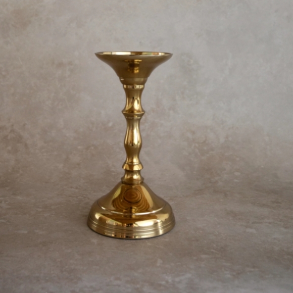 BNWT Chesterfield Brass finish Candle Holders New Creative Co-Op wedding decor - Picture 3 of 8
